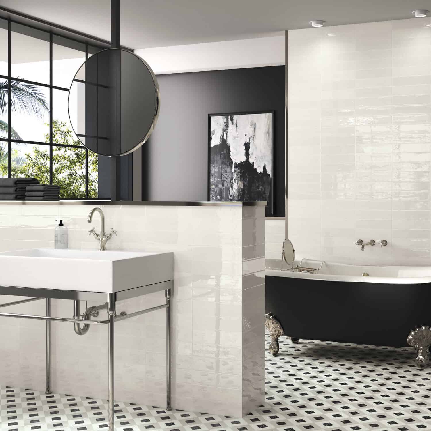 Mud Series White Subway/Wall Tile