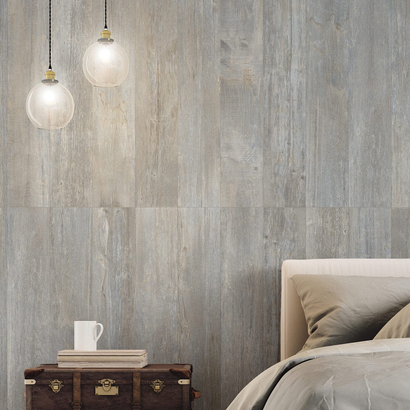 Cabane Stone Wood Look Tile Plank