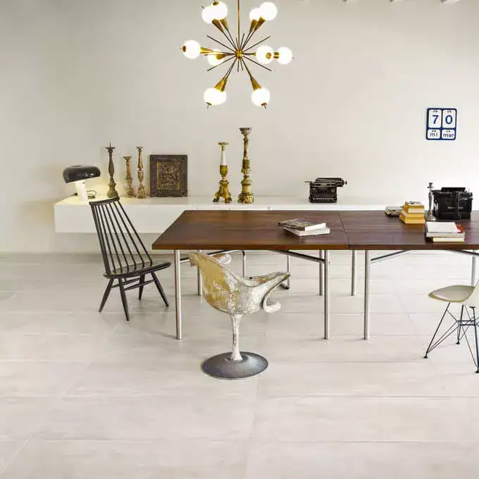 Icon Bone White Cement Look Tile