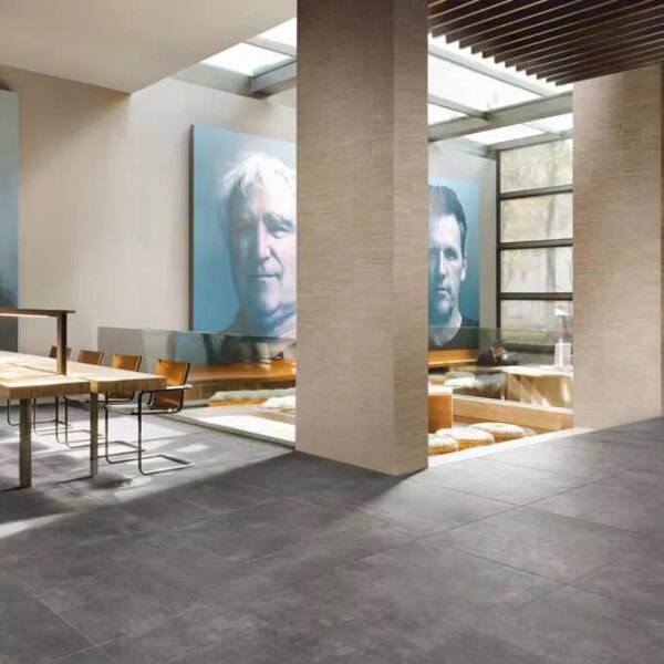 Icon Jet Black Cement Look Tile