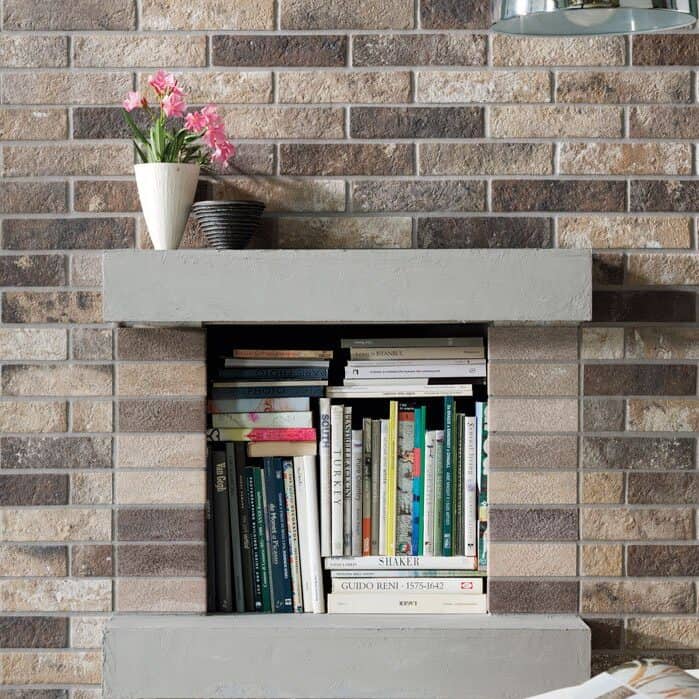 London Series Multi-Color Brick Look Tile