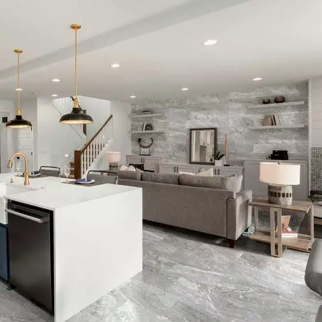 Marbles Oniciato Grey Marble Look Tile