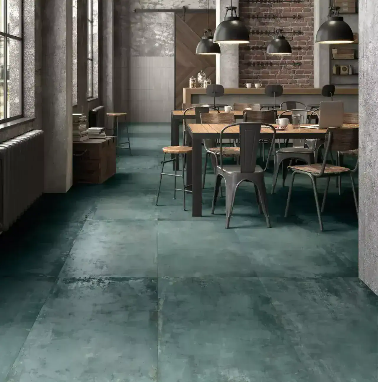 Oxid Emerald Industrial Look Tile