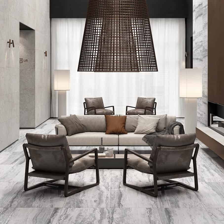 Sky Glace Marble Look Porcelain Tile