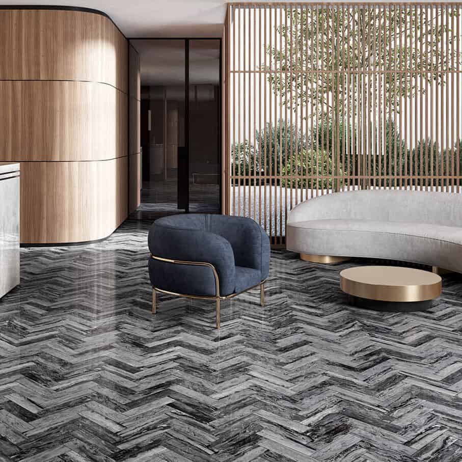 Sky Noir Marble Look Porcelain Tile
