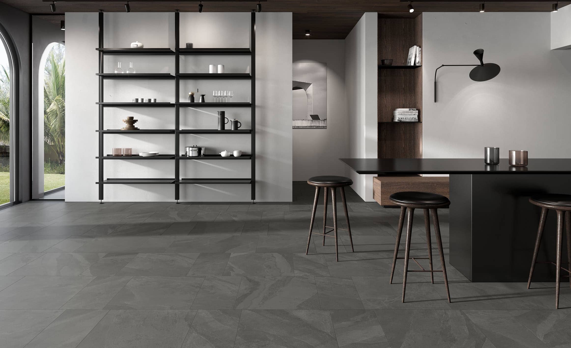 Brazilian Slate Rail Black