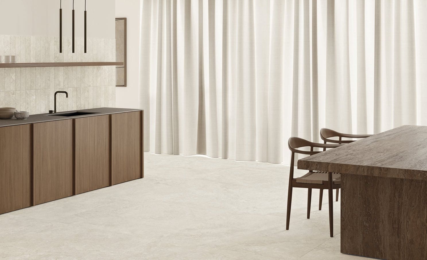 Select Cream Travertine Look Tile
